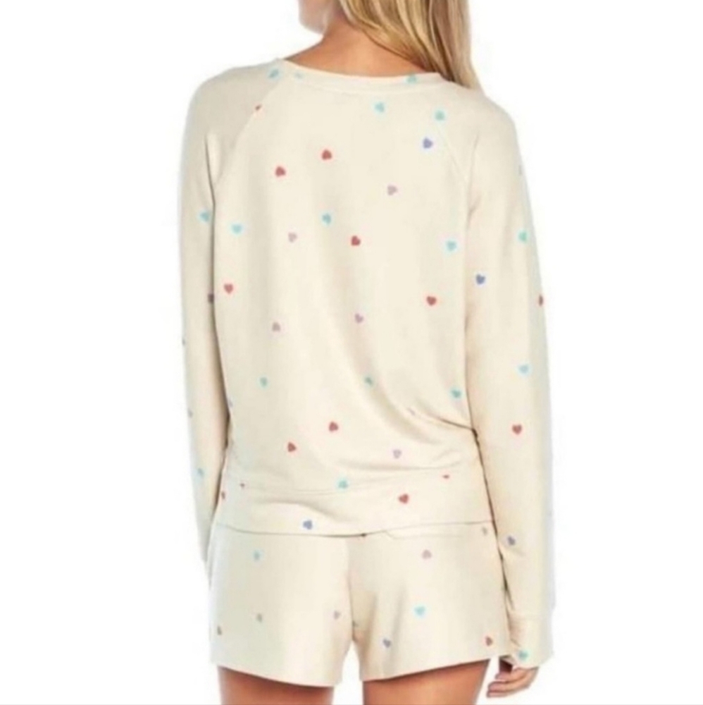 WILD FOX RAINBOW HEART 2 Piece LOUNGEWEAR SET Size Medium NWT - Picture 3 of 4